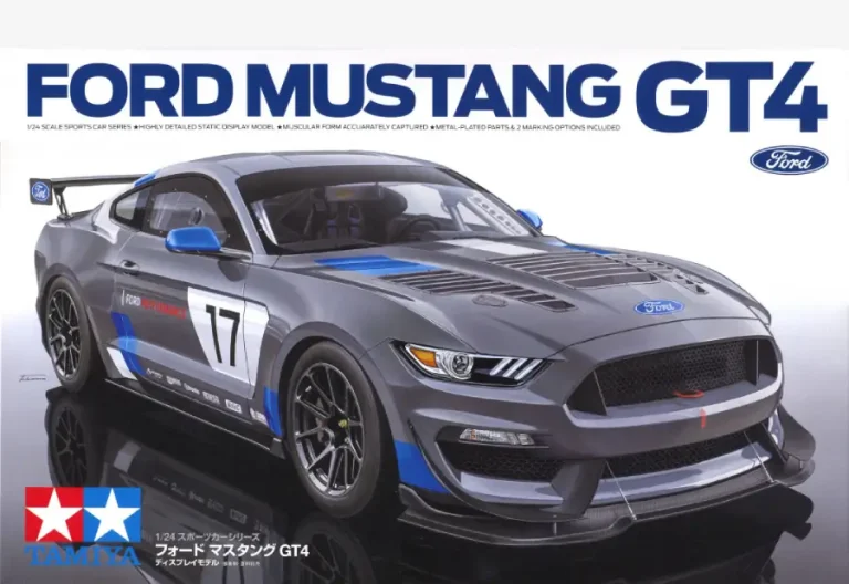 Ford Mustang GT4 1/24 მასშტაბის პლასტმასის ასაწყობი მოდელი