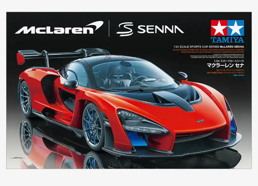 2018 McLaren Senna 1/24 მასშტაბის პლასტმასის ასაწყობი მოდელი